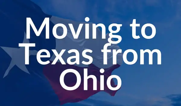 Moving to Texas from Ohio